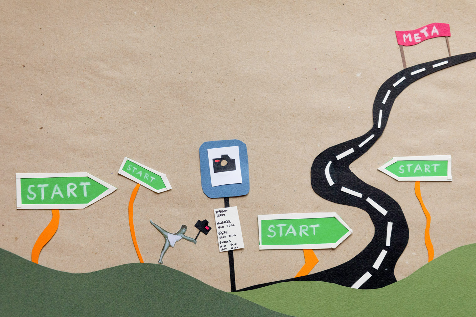 wycinanka na początek warsztatów fotograficznych i kursu fotografii